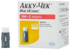 АККУ-ЧЕК ФАСТКЛИКС ЛАНЦЕТЫ х102 Германия Roche Diagnostics