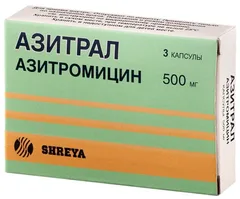 АЗИТРАЛ капс 250мг х6 Индия Shreya Life Sciences