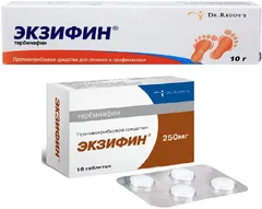 ЭКЗИФИН крем 1% 10г Индия Dr.Reddy"s Lab