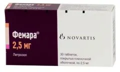 ФЕМАРА таб п/о 2,5мг х30 Швейцария Novartis Pharma