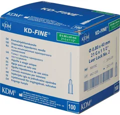 ИГЛА ИНЪЕКЦИОННАЯ KD-FINE 18G 1,2х40 х1 Германия KD Medical