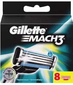 КАССЕТЫ д/станков GILLETTE MACH3 х12 Gillette