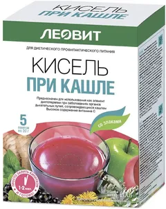 КИСЕЛЬ ЛЕОВИТ ПРИ КАШЛЕ банка 400г Россия Леовит нутрио