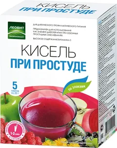 КИСЕЛЬ ЛЕОВИТ ПРИ ПРОСТУДЕ банка 400г Россия Леовит нутрио
