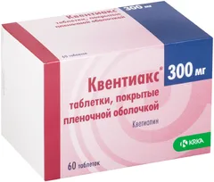 КВЕНТИАКС таб п/о 100мг х60 Словения КРКА Д.Д.НОВО МЕСТО