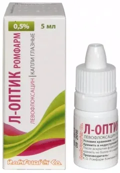 Л-ОПТИК РОМФАРМ капли глазные (фл.-кап.) 0,5% 5мл Румыния Rompharm