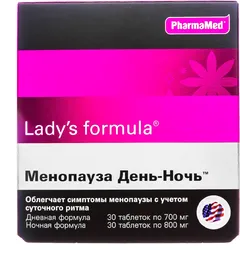 Леди-c формула Менопауза день/ночь таб х15+15 Kelker Pharma Inc