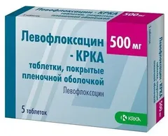 ЛЕВОФЛОКСАЦИН-КРКА таб п/о 500мг х10 Словения КРКА Д.Д.НОВО МЕСТО