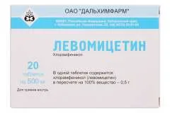 ЛЕВОМИЦЕТИН капли глазные (фл.-кап.) 0.25% 10мл Россия Дальхимфарм