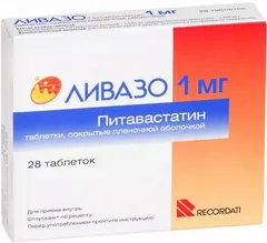 ЛИВАЗО таб п/о 1мг х28 Pierre Fabre/Recordati Industria Chimica & Farmace