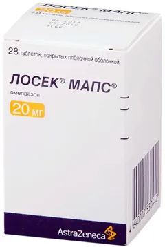 ЛОСЕК МАПС таб п/о 20мг х14 Astra Zeneca