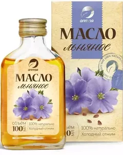 МАСЛО ЛЬНЯНОЕ 100мл Россия Две линии