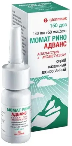 МОМАТ РИНО спрей 50мкг/доза 120 доз Индия Glenmark