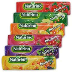 НАТУРИНО ПАСТИЛКИ С ВИТАМИНАМИ И НАТУРАЛЬНЫМ СОКОМ 36,4/33,5г апельсин NaturProdukt