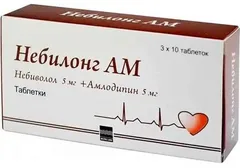 НЕБИЛОНГ АМ таб 5мг+5мг х30 Индия Micro Labs