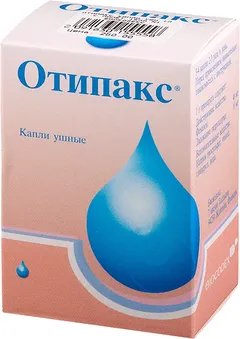 ОТИПАКС капли ушные 10мг/г+40мг/г 15мл/16г Франция Laboratoires Biocodex