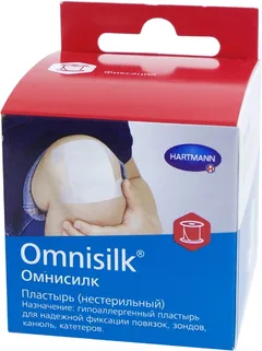 ПЛАСТЫРЬ OMNISILK ИЗ ШЕЛКА 5м х1,25см Германия Paul Hartmann