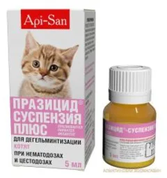 ПРАЗИЦИД-СУСПЕНЗИЯ ПЛЮС ДЛЯ КОТЯТ сусп. 5мл Россия Апиценна