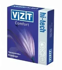 ПРЕЗЕРВАТИВЫ VIZIT HI-TECH х12 Pleasure Германия Condomi Erfurt Prod.