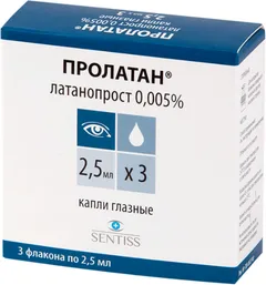 ПРОЛАТАН капли глазные (фл.-кап.) 0,005% 2,5мл Индия Sentiss Pharma Pvt. Ltd.