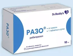 РАЗО таб п/о 10мг х15 Индия Dr.Reddy"s Lab