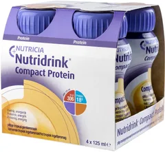 СМЕСЬ ДЛЯ ЭНТЕРАЛЬНОГО ПИТАНИЯ НУТРИДРИНК КОМПАКТ ПРОТЕИН 125мл х4 банан Nutricia