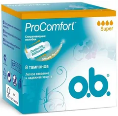 ТАМПОНЫ ГИГИЕНИЧЕСКИЕ O.B. КОМФОРТ х16 супер Johnson & Johnson