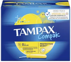 ТАМПОНЫ ГИГИЕНИЧЕСКИЕ TAMPAX КОМПАК х16 регуляр с аппликатором Procter & Gamble