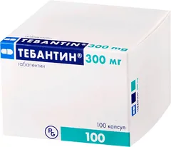ТЕБАНТИН капс 300мг х100 Венгрия Gedeon Richter