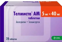ТЕЛМИСТА АМ таб 10мг+80мг х28 Словения КРКА Д.Д.НОВО МЕСТО