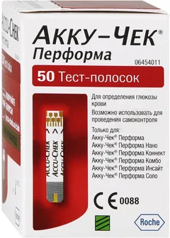 ТЕСТ-ПОЛОСКИ АККУ-ЧЕК ПЕРФОРМА х100 Германия Roche Diagnostics