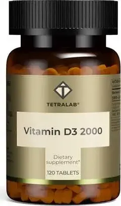 TETRALAB ВИТАМИН D3 2000 таб п/о х120 Россия Квадрат-С