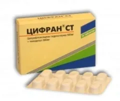 ЦИФРАН СТ таб п/о 500/600мг х10 Индия Ranbaxy Lab