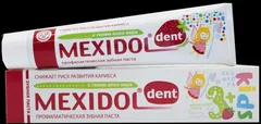 ЗУБНАЯ ПАСТА MEXIDOL DENT KIDS туба 45г 3+ Россия Фармасофт